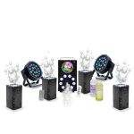 Pack lumière dj complet machine fumée foggy - astro - 2 par led 18 w - 4 machines bulles led bubble - ... Pack lumière dj complet machine fumée foggy - astro - 2 par led 18 w - 4 machines bulles led bubble - ...