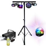 Pack lumi�re mooving light & sound pied ml - support - djlight 160m r�glable - 5 jeux de lumi�re atro ...