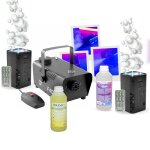 Pack machine fum�e 400w boomtonedj boof400 - machine � bulles led bubble - dream ibiza - liquides inclus ...