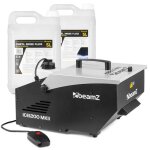 Pack machine � fum�e lourde beamz ice1200 mkii - 1200 w effet nuage au sol + 10 l de liquide inclus