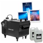 Pack machine � fum�e lourde boomtone dj cirrus1000 1000w dmx t�l�commande - 2 liquides afx prosmoke5l ...