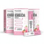 Pack mensuel kombucha p�che : 3 boites teazen tz - pkopehx3
