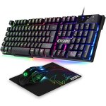 Pack mk800 filaire - clavier gaming azerty (layout fran�ais) rgb 105 touches 19 touches anti - ghosting ...