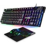 Pack mk800 filaire - clavier gaming azerty (layout franais) rgb 105 touches 19 touches anti - ghosting ...