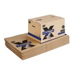 Pack and move - lot de 10 cartons d�m�nagement x strong - 60 x 40 x 40 cm - charge 40 kg - extr�me r�sistance ...