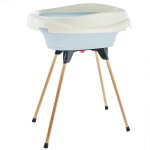 Pack plan à langer et baignoire - thermobaby - vasco - fleur bleue - 2 en 1 Pack plan à langer et baignoire - thermobaby - vasco - fleur bleue - 2 en 1