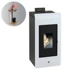 Pack pole  granules zara 9 etanche + kit conduit 80 / 125 - blanc