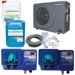 Pack pompe � chaleur piscine poolex jetline s�lection fi 95 + appareils de r�gulation + produits piscine ...