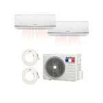 Pack pompe  chaleur rversible bi - split airton - a poser soi - meme - 2500w - 2500w - readyclim 2x6m ...