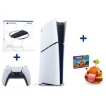 Pack ps5 digital : console ps5 digitale (modle slim) + socle vertical + lego fortnite durrr burger
