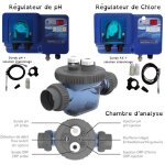 Pack régulateur automatique ph et chlore astralpool + chambre danalyse zelia pod Pack régulateur automatique ph et chlore astralpool + chambre danalyse zelia pod
