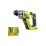 Pack ryobi - marteau perforateur r18sds - 0 - 18v one + sans batterie ni chargeur - coffret empilage ...