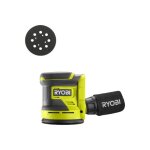 Pack ryobi - ponceuse excentrique rros18 - 0 - 18v one + - sans batterie ni chargeur - plateau de ponage ...