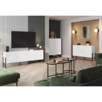 Pack salon salma ? buffet xl 4 portes armoire 2 portes & buffet 2 portes et 3 tiroirs blanc super mat ... Pack salon salma ? buffet xl 4 portes armoire 2 portes & buffet 2 portes et 3 tiroirs blanc super mat ...
