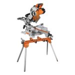 Pack scie  onglet lectrique aeg 1800w 254mm ps254 l - support universel aeg pour scie radiale psu1000 ...