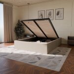 Pack sommier coffre beige et matelas hybride 160x200 �pais 30cm - emma & victoria - morphea