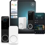 Pack sonnette vid�o fillaire connect�e - philips hue - filaire - 2k - conversation bidirectionnelle - ...