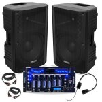 Pack sono 2 enceintes ibiza xtk12a - mkii 12 500w - table mixage bluetooth djm102 - bt usb - casque - ... Pack sono 2 enceintes ibiza xtk12a - mkii 12 500w - table mixage bluetooth djm102 - bt usb - casque - ...