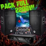 Pack sono ampli 1000w + enceintes 2x600w + table de mixage + cl usb 32g