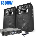 Pack sono boomtone dj bm12 2x350 watts + ampli skytec pro sky - 600b, 2x 300 watts + câbles Pack sono boomtone dj bm12 2x350 watts + ampli skytec pro sky - 600b, 2x 300 watts + câbles