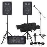 Pack sono complet max music / power dynamics / vonyx ? 2 enceintes 8? 800 w + mixeur 8 canaux + micro ...