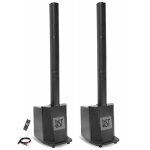 Pack sono dj 2 enceintes colonne avec caisson 480w rms 10 / 25cm bst megamax - tower bluetooth tws - ...