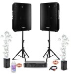 Pack sono dj 2 enceintes ibiza disco15b 2x700w - pied support - ampli ventilé 2x800w amp1000 - mkii - ... Pack sono dj 2 enceintes ibiza disco15b 2x700w - pied support - ampli ventilé 2x800w amp1000 - mkii - ...