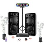 Pack sono dj 2 enceintes ibiza star212 2x1500w - ampli 2x800w amp1000 - mkii - 2 machines � bulles - ...