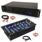 Pack sono dj ampli ibiza sound amp600 - mkii 960w - table mixage bluetooth djm102 - bt usb jack xlr - ... Pack sono dj ampli ibiza sound amp600 - mkii 960w - table mixage bluetooth djm102 - bt usb jack xlr - ...