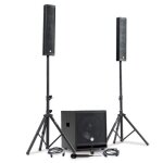 Pack sono dj complet bm sonic bms - 15 - slim - bt, 1200w enceintes satellites, sub 38cm usb / bluetooth, ...