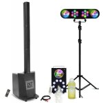 Pack sono dj enceinte colonne 480w rms 10 / 25cm bst megamax - tower - pied lumi�re par astro - machine ...