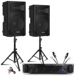 Pack sono dj ibiza 2 enceintes passives xtk15 - mkii 15 600w - ampli 2x800w amp1000 - mkii - pieds support ... Pack sono dj ibiza 2 enceintes passives xtk15 - mkii 15 600w - ampli 2x800w amp1000 - mkii - pieds support ...
