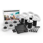 Pack de surveillance axis - f34 - 4 camras ip - enregistrement local sur carte sd - contrle  distance ...