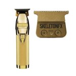 Pack tondeuse de prcision + 2? tte de coupe de rechange skeleton dore 4artists babyliss pro