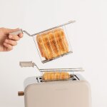 Grille - pain �lectrique - create - toast retro petit - fentes xl - 6 niveaux - r�chauffage / d�cong�lation ...