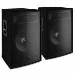 Pack vonyx sl15 - 2 � enceintes passives 15? (1600 w max) sono dj bar & animation pro