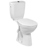 Pack wc au sol brive sureleve pmr sortie horizontale blanc avec abattant - jacob delafon - e22751 - 00 ...