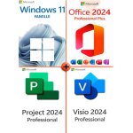 Pack windows 11 famille + office 2024 + visio 2024 + project 2024