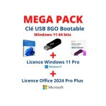 Pack windows 11 sur cle usb bootable + licence windows 11 pro + licence office 2024 pro plus Pack windows 11 sur cle usb bootable + licence windows 11 pro + licence office 2024 pro plus
