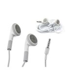 Pack x10 pairs d�couteurs pour iphone samsung ordinateurs petit prix universel prise 3. 5 mm blanc
