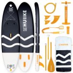 Paddle gonflable adulte noir avec des accessoires de qualit - huiike stand up paddle avec pagaie en ...
