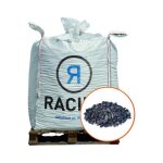 Paillage minral gravier marbre noir 6 - 14mm big bag 500 kg - f - pai067