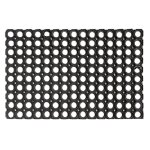 Paillasson caillebotis en caoutchouc ajour� noir 40x60 cm