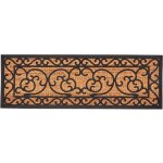 Paillasson en caoutchouc coco arabesque xl - marque - modle - fibre de coco - caoutchouc - rectangulaire ...