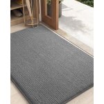 Paillasson - color&geometry - 80 x 120 cm - antid�rapant - absorbant - gris