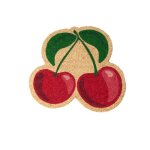 Paillasson dentr�e - fisura - paillasson original en coco ?cerises?. paillasson de maison rouge. 54 x ...