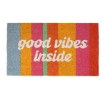 Paillasson dentre - fisura - paillasson original en coco ?good vibes?. paillasson de maison vert. 70 ...