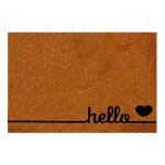 Paillasson en noix de cocotapis antidrapant et antisalissure 60x40cmdesign tapis en noix de coco label ...
