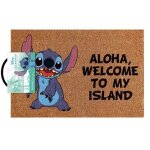 Paillasson - pyramid - lilo and stitch - fibres de coco - design moderne - antid�rapant