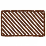 Paillasson spirale - fils de fer avec coco - l 45 x l 75 x h 32 cm